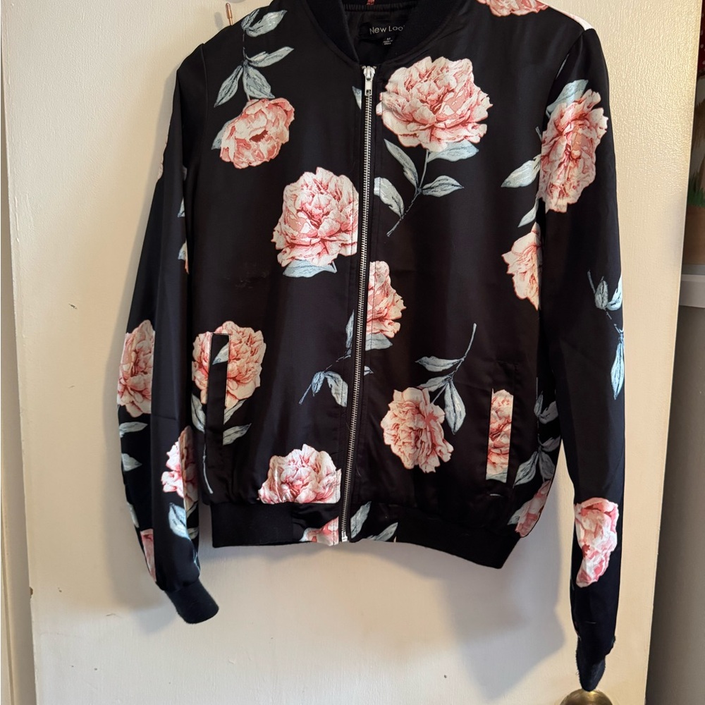 Floral Black Jacket